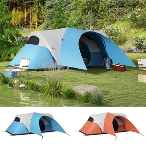 3000mm Waterproof Camping Tent with Porch and Sewn in Groundsheet - Picture 1 of 23