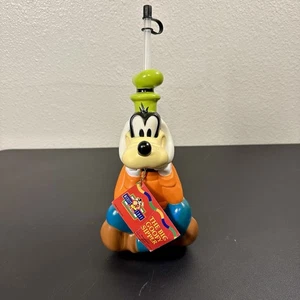 Disney Parks The Big Goofy Sipper Cup Water Drink Bottle W/ Straw - Vintage NWT - Picture 1 of 10
