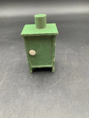 VTG Wooden Doll House Refrigerator 3”T X 2”w X 1 1/2”D  - Photo 1/4