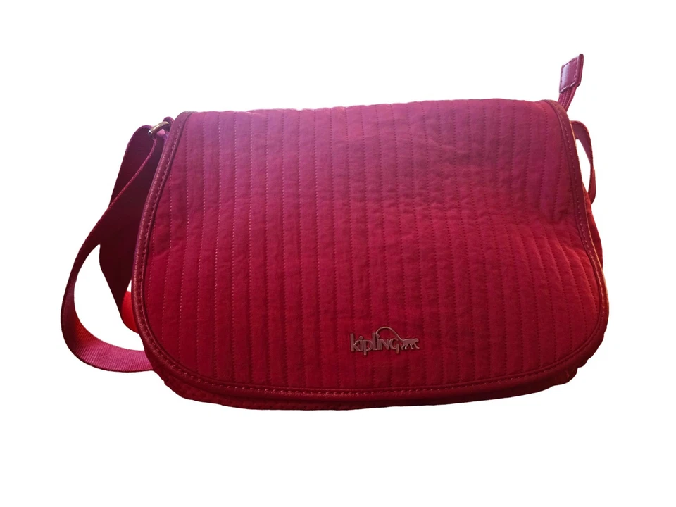 Bolso Bandolera Kipling Louna Nylon Sangría Acolchado #780 Foto 1 de 4