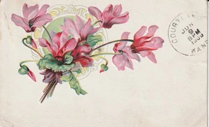 1909 in Boston, Blumen Grußkarte Postkarte - Bild 1 von 2