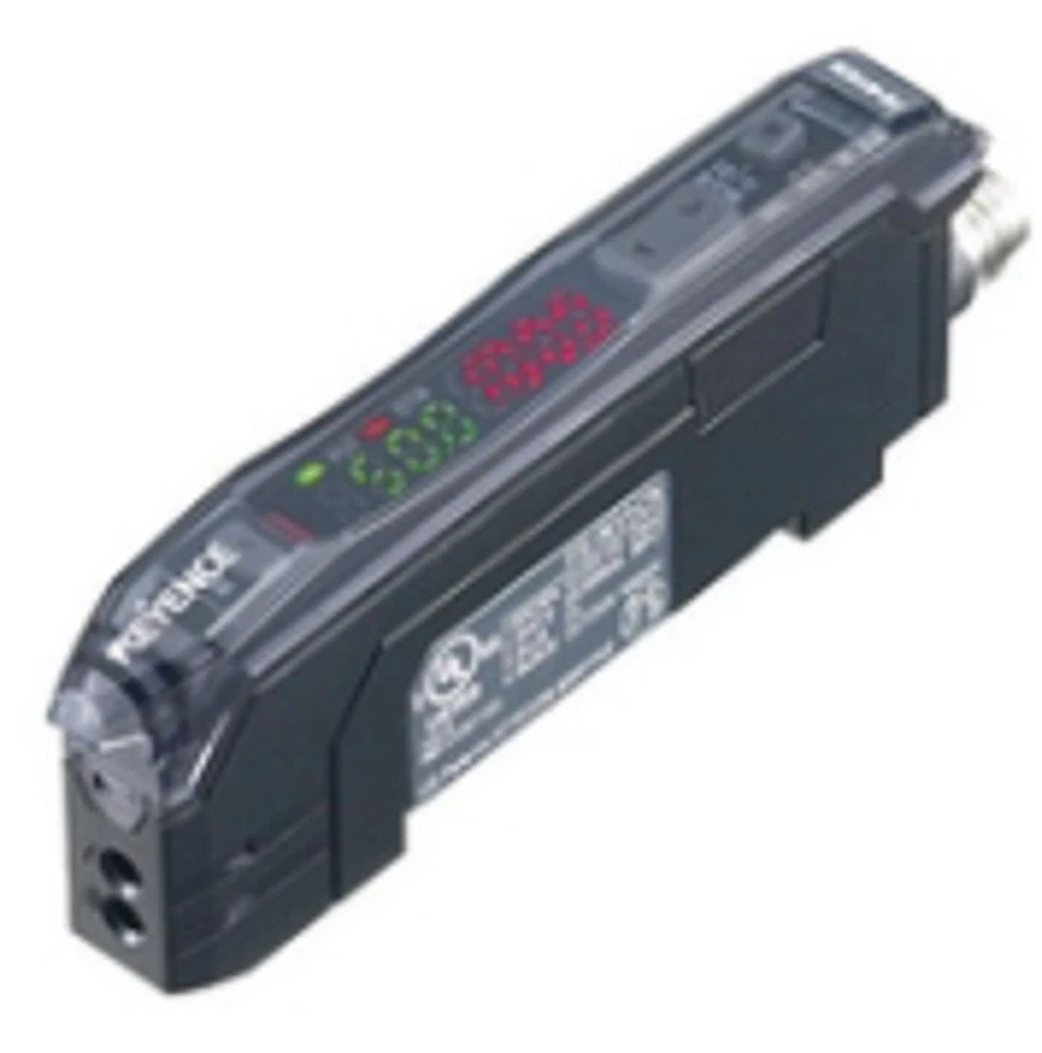 Keyence FS-N11CN Fiber Optic Sensor, Amplifier, M8 Connector, Main Unit, NPN - Image 1 of 1