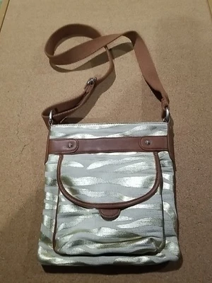 Bolso Bandolera New Direction Lino y Algodón Cierre con Cremallera/Bolsillo Exterior a Presión Foto 1 de 4