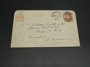 Australia Victoria 1895 Surreyhills letter card to New Zealand *39081 - Bild 1 von 2