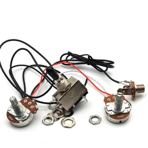 1Set Wiring Harness 500K Pots 3-Way Toggle Switch Kits For Electric Guitar s - Picture 1 of 8