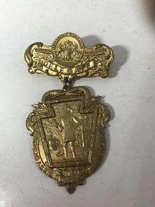 1912 Libanon Pennsylvania Feuerwehr Assn Delegierte Medaille - Bild 1 von 2