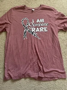 I Am Someone Rare Rare Disease Pinkish T-shirt Size XL - Picture 1 of 3