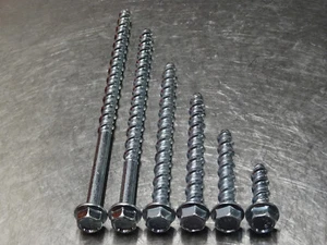 Flange Hex Self Tapping Masonry screw bolt M6 6mm Concrete Brick Anker Thunder - Picture 1 of 1