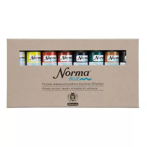 Schmincke - Norma Blue - Kartonset - vegan - 8 x 35 ml Tuben -Künstler-Ölfarben - Bild 1 von 13
