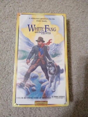NEW White Fang & the Hunter (VHS, 1991) Wilderness Adventure Family Movie SEALED Foto 1 de 4
