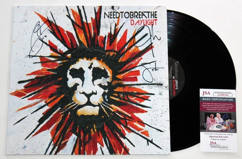 NEEDTOBREATHE BAND SIGNED DAYLIGHT VINYL RECORD ALBUM AUTOGRAPHED +JSA COA Cover