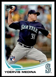 2013 Topps Update Yoervis Medina Rookie Seattle Mariners #US137