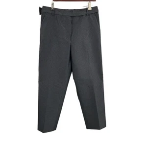 3.1 Phillip Lim Pants Blue Gold Swiss Dots Office Tailored Preppy Wool Size 6 - Picture 1 of 8