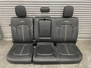 2015-2017 F150 Crew Platinum Black Leather Rear Bench Seat 60/40 - Picture 1 of 5