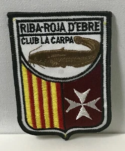 Souvenir Woven Badge Riba-Roja D'Ebre Club La Carpa Sew on Cloth Patch Vintage - Picture 1 of 1