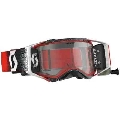 Gafas enrollables Scott Prospect WFS todoterreno motocross blancas rojas transparentes Foto 1 de 4