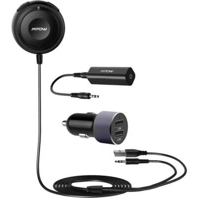 Mpow MBR2 Bluetooth Car Kit |  Bluetooth 5.0 Receiver with Dual USB Car Charger - Image 1 of 4