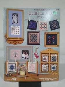 Quilts in a Day or Two Counted Cross Stitch Booklet By Canterbury Designs - Picture 1 of 1
