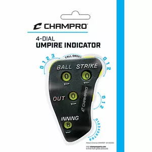 Champro 4 Zifferblatt Umpire Anzeige optisch gelb Zifferblätter Baseball Softball Umpires Ump - Bild 1 von 4
