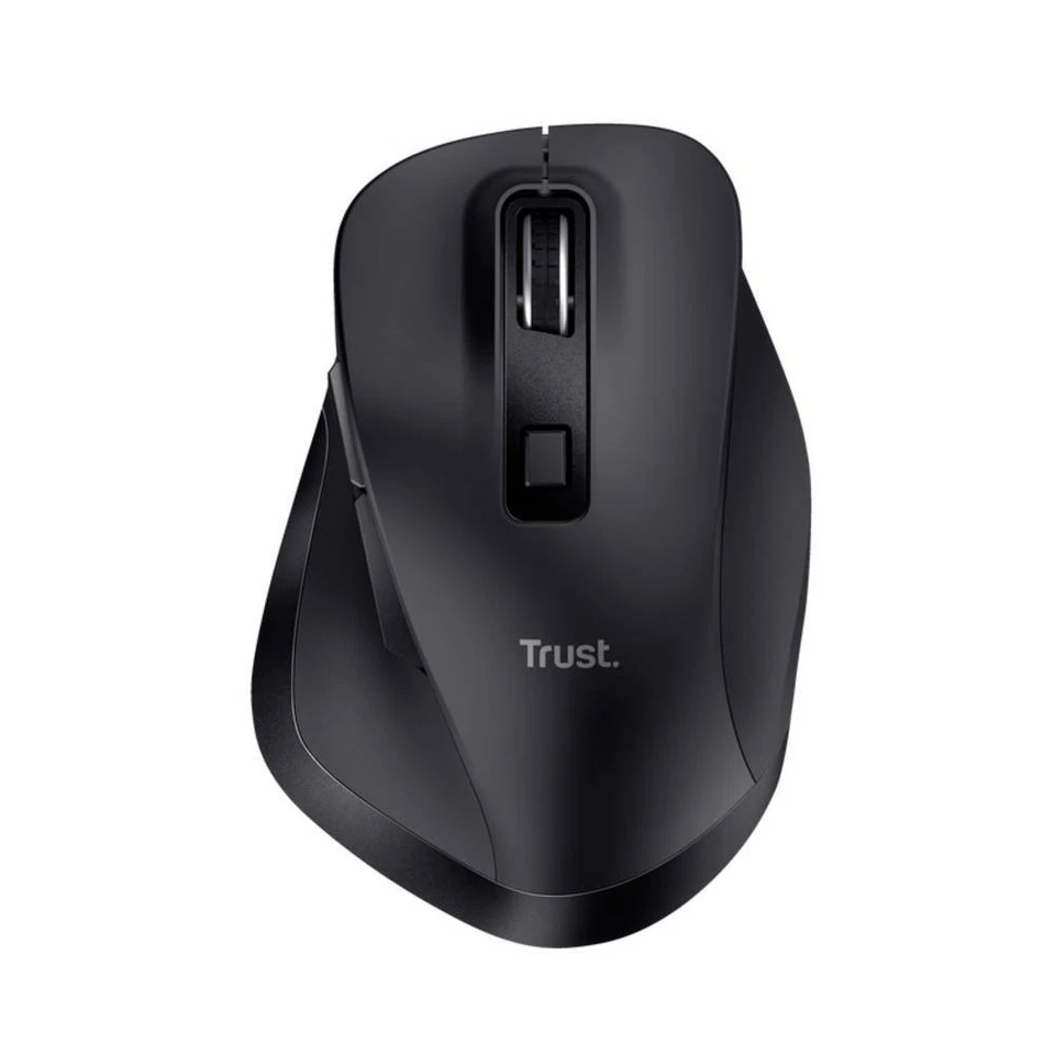 Trust FYDA Ergonomische Maus Funk Optisch Schwarz 6 Tasten 2400 dpi Ergonomisch, - Bild 1 von 4