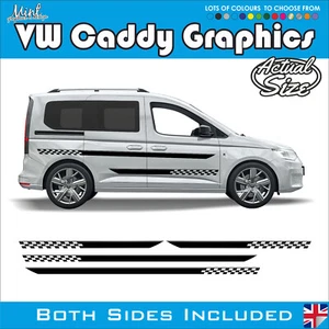 VW CADDY Side Stripes SPORT LINE Decals Stickers Van Graphics FREE P&P 074 - Picture 1 of 4