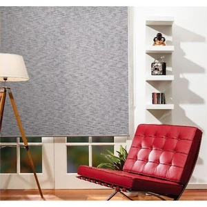 Markisol BlockOut Roller Blinds Linen Texured 60cm Wide X 240cm Drop - Picture 1 of 2