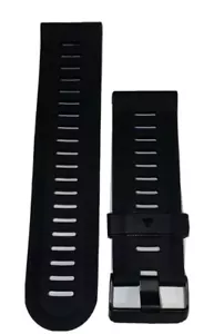 Watch Band 25mm Black Rubber Replacement 4 Nixon 51-30 Strap Garmin Silicone New - Picture 1 of 11