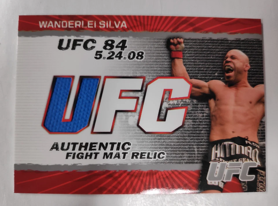 Wanderlei silva 2009 Topps UFC Authentic Fight Mat Relic FM-WS - Image 1 of 2