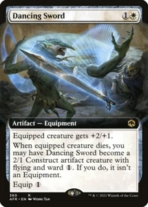 MTG Dancing Sword Extended Art Adventures in the Forgotten Realms Rare NM - Picture 1 of 1