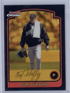 2003 Bowman Chrome Curt Schilling #80 GOLD Refractor 166/170 Dbacks SP - Picture 1 of 1