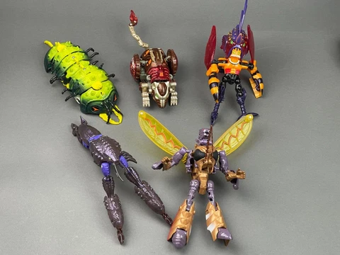Transformers Beast Wars Lot of 5 Rattrap Injector Transquito PLEASE READ Cover