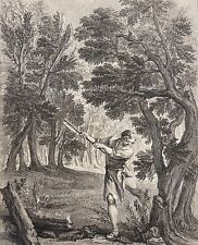 The Forest And Lumberjack Jean From La Fontaine Per Oudry 1783 Writer Lempereur