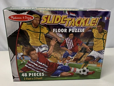 Soccer Slide Tackle Floor Puzzle Melissa and Doug - Image 1 of 2