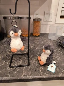 New Jellycat Peanut Penguin Bag Charm Keychain Soft Plush 100% no fake with tags - Picture 1 of 4