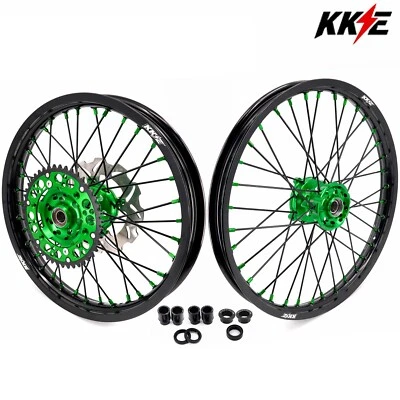 Llantas de moto de cross KKE 21/19 para Kawasaki 2006-2018 KX250F KX450F radios negros Foto 1 de 4