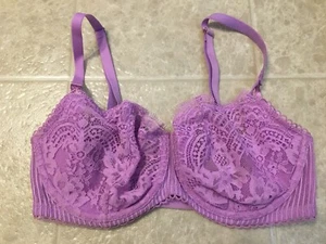 Victoria's Secret Dream Angels Push Up Without Padding Lace Bra 32DD Purple NWT - Picture 1 of 3