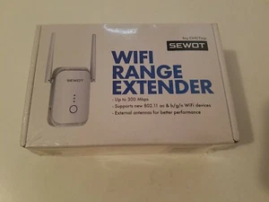 SEWOT WiFi Extender Signal Booster up to 2600sq ft, Dead Zone Ender, LAN Port - Picture 1 of 6