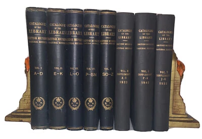 1903, 1st, CATALOGUE OF THE LIBRARY OF THE BRITISH MUSEUM, 8 VOL SET - Image 1 of 4