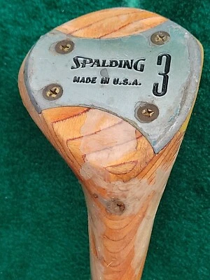 Spalding MADE IN USA Used Golf Club Woods Driver 3 Model Match Play See Photos - Image 1 of 4
