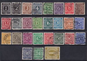 USED GERMANY NUMERAL ISSUES #530-556 CV$64.30