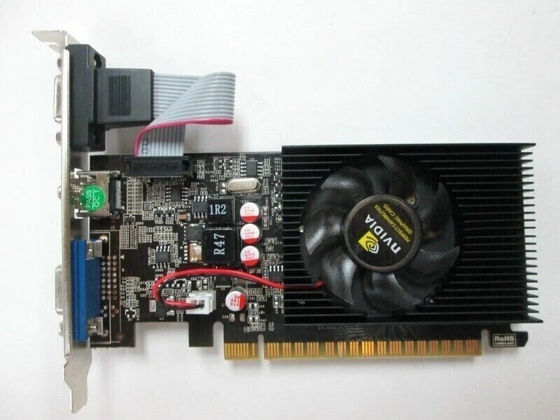 NVIDIA GeForce GT730 2GB DDR3 DVI VGA HDMI PCI-E Graphics Card - Image 1 of 3