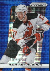 2013-14 Panini Prizm Prizms Blue Pulsar #48 Ilya Kovalchuk