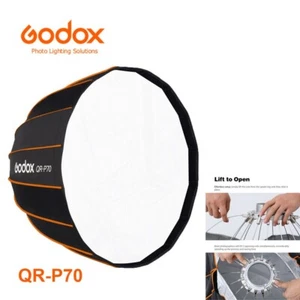 Godox QR-P70 70CM 27.6 Inch Parabolic Softbox Bowens Mount Front Inner Diffuser - Picture 1 of 7