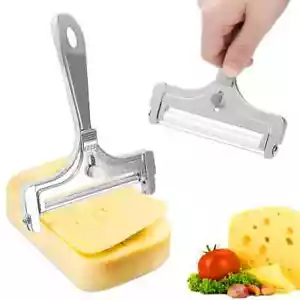 Hard Cheese Slicer Adjustable Stainless Steel Wire Cutter Kitchen Cooking Tool - Picture 1 of 4