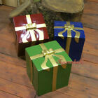 Weihnachtspaket Geschenk Paket Weihnachts Deko Dekoration Figur Außenbereich neu