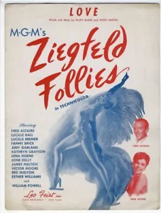 Partituras de la película Lucille Ball 1945 Love Fred Astaire Lena Horne - Imagen 1 de 1