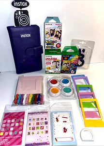 Fuji Instax Mini Fujifilm Instant Film Accessories Lot LENS FILM ALBUM FRAMES - Picture 1 of 11