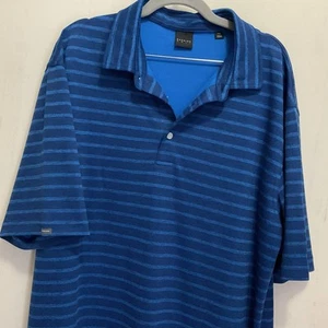 Herren Dunning Golf Shirt XXL zweifarbig blau gestreift Top Zustand - Bild 1 von 4