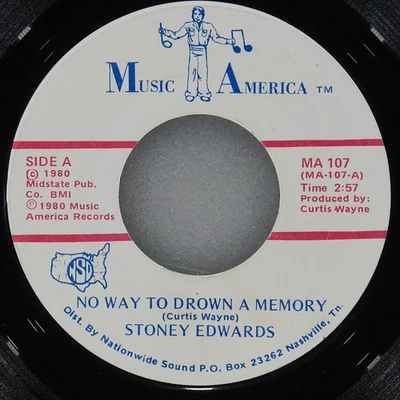 STONEY EDWARDS No Way To Drown A Memory / Reverend Leroy MUSIC AMERICA MA 107 VG - Imagem 1 de 4