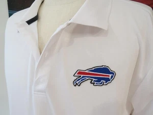 NEU Herren Buffalo Bills WEISS Polo Golf Shirt Größe XL 50" Brustumfang Neu mit Etikett - Bild 1 von 5